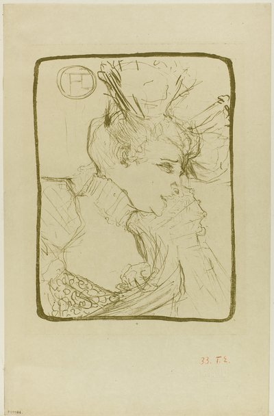 Mademoiselle Marcelle Lender mellszobra alkotó: Henri de Toulouse-Lautrec