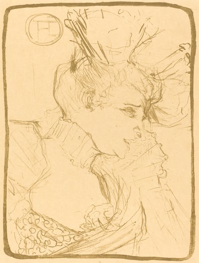 Mlle mellszobra. Marcelle Lender (Mlle. Marcelle Lender, egy mellszobor) alkotó: Henri de Toulouse Lautrec