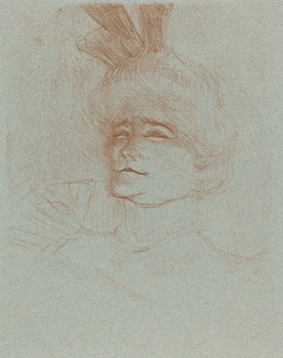 Mlle mellszobra. Marcelle Lender, Háromnegyed éves lett. Marcelle Lender és a mellszobor ..., 1898. alkotó: Henri de Toulouse Lautrec