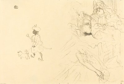 Borító a "Ninon de Lenclos szerelmes példája" című filmhez alkotó: Henri de Toulouse Lautrec