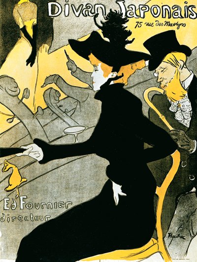Japán kanapéplakát, 1892. alkotó: Henri de Toulouse Lautrec