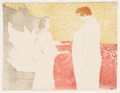 Elles: Nő az ágyban, 1896. alkotó: Henri de Toulouse Lautrec
