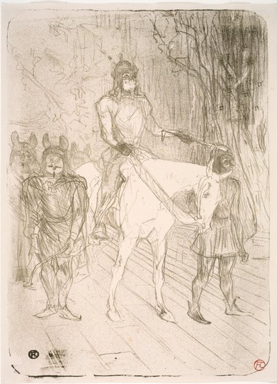 Bejárat a Brasseurbe, Chilpéricben alkotó: Henri de Toulouse-Lautrec