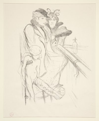Eros vanne (Eros legyőzve) alkotó: Henri de Toulouse-Lautrec