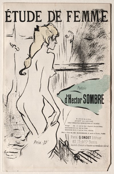 Studie einer Frau von Henri de Toulouse-Lautrec