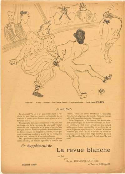 Lábfej és csokoládé (Footit et Chocolat) [bal oldali egyenes] alkotó: Henri de Toulouse Lautrec