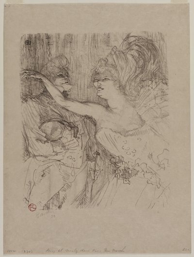 Guy és Mealy a "Paris qui Marche"-ban alkotó: Henri de Toulouse-Lautrec