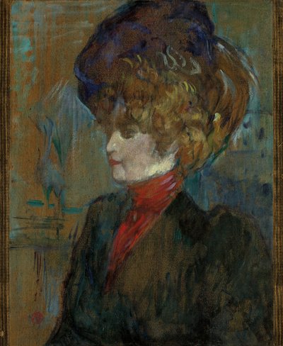 Egy angol hölgy feje; Egy angol hölgy feje, 1898 alkotó: Henri de Toulouse Lautrec