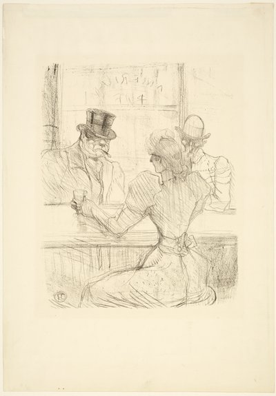 A Picton bárban (amerikai bár), rue Scribe alkotó: Henri de Toulouse-Lautrec
