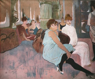 „A Rue des Moulins szalonjában”, 1894, 1952. alkotó: Henri de Toulouse Lautrec