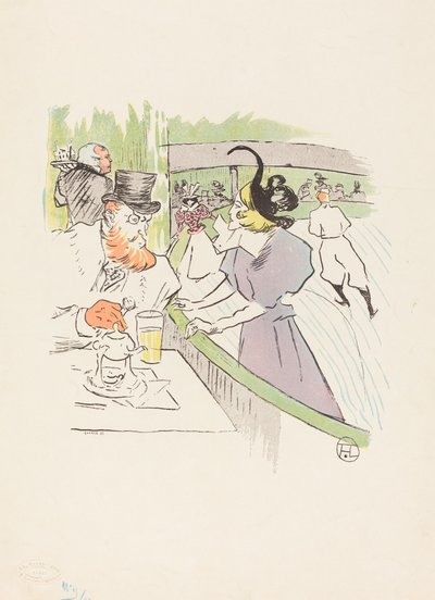 A korcsolyázó professzionális szépségében, 1895. alkotó: Henri de Toulouse Lautrec