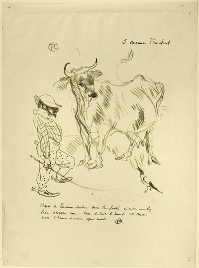 Meghívó egy pohár tejre alkotó: Henri de Toulouse Lautrec