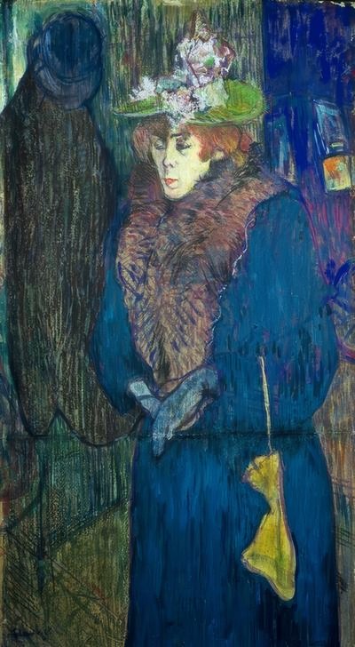 Jane Avril belép a Moulin-Rouge-ba alkotó: Henri de Toulouse Lautrec