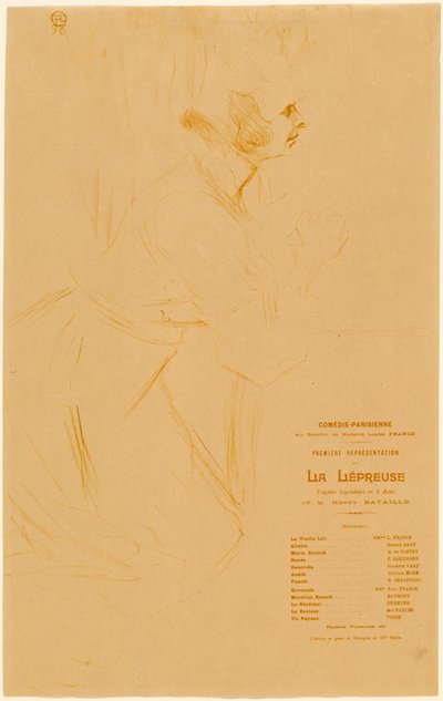 A leprás, 1896. alkotó: Henri de Toulouse Lautrec