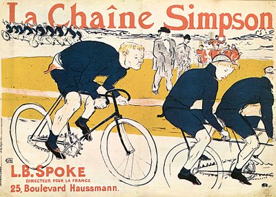 A Simson-lánc, reklámplakát, 1896. alkotó: Henri de Toulouse Lautrec