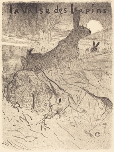 A nyulak keringője, 1895. alkotó: Henri de Toulouse Lautrec