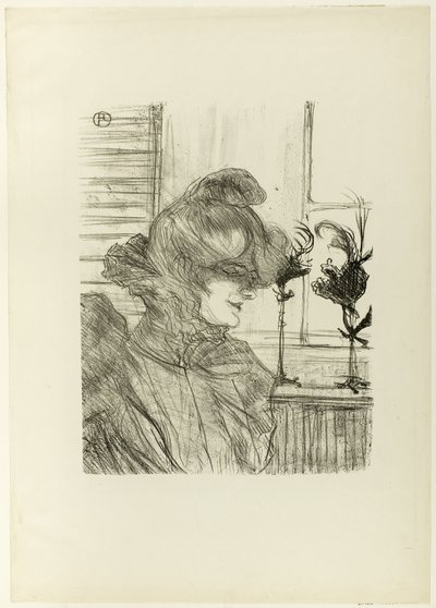 Le Margoin (Mademoiselle Louise Blouet) alkotó: Henri de Toulouse-Lautrec