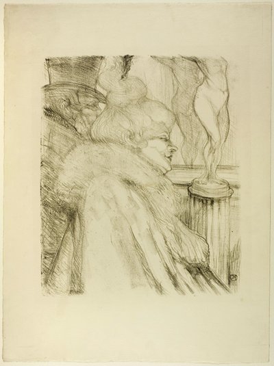 A színház elhagyása alkotó: Henri de Toulouse Lautrec