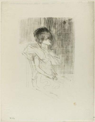 Hitelező ül alkotó: Henri de Toulouse Lautrec