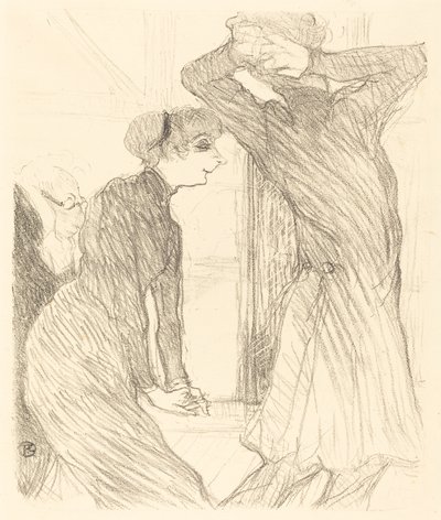 Lugne Poe és Baldy az "Emberi erők felett" című filmben (Lugne Poe és Baldy a "Túl az emberi erőkben" című filmben) alkotó: Henri de Toulouse Lautrec