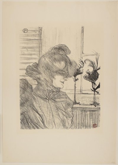 Madame Le Margoin, kalapos alkotó: Henri de Toulouse-Lautrec