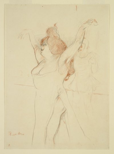 Mademoiselle Cocyle mint Trójai Heléna a La Belle Helene című filmben alkotó: Henri de Toulouse-Lautrec