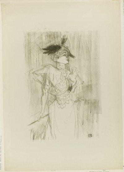 Mademoiselle Marcelle Lender, Állva alkotó: Henri de Toulouse-Lautrec