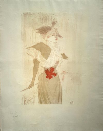 Miss Marcelle Lender, állva alkotó: Henri de Toulouse Lautrec
