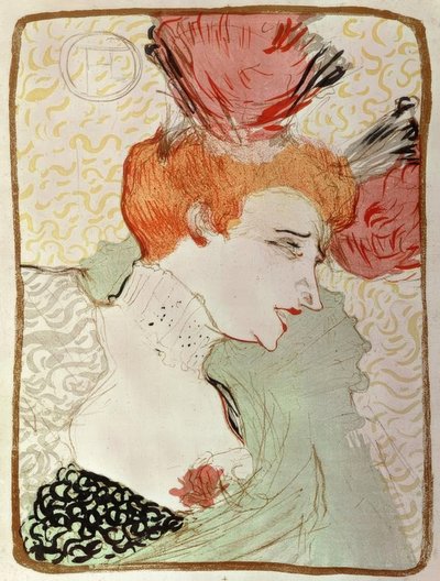 Mademoiselle Marcelle Lender, en buste von Henri de Toulouse Lautrec