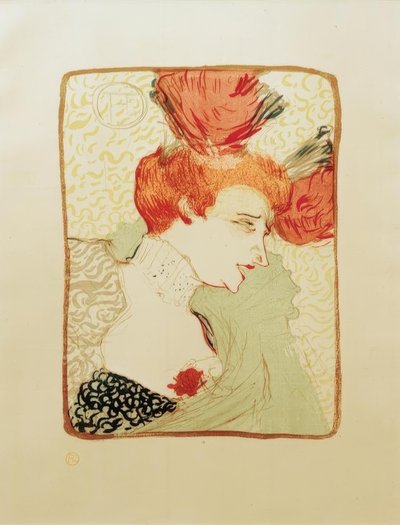 Mademoiselle Marcelle Lender, en buste von Henri de Toulouse Lautrec