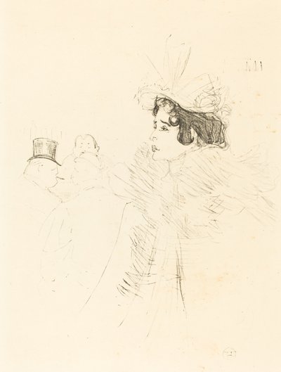 Miss May Belfort a rue Royale ír és amerikai bárban (Miss Belfort Belfort au Irish and American Bar, Rue Royale) alkotó: Henri de Toulouse Lautrec
