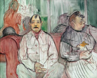 Monsieur, Madame und der Hund von Henri de Toulouse Lautrec