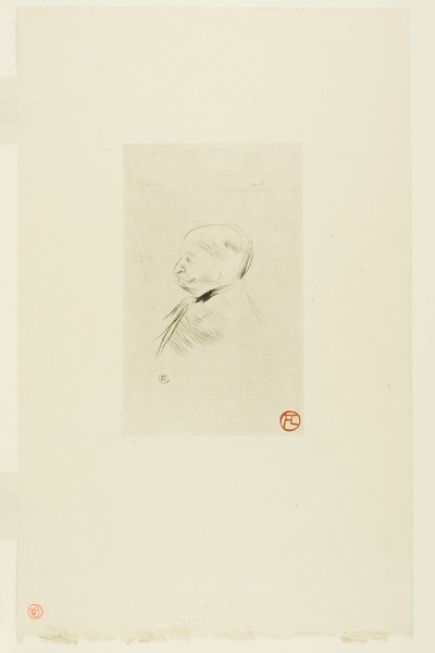 Egy férfi portréja alkotó: Henri de Toulouse Lautrec