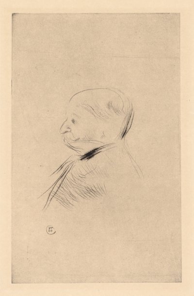 Férfi portréja Férfi portréja, 1898, nyomtatva 1927. alkotó: Henri de Toulouse Lautrec