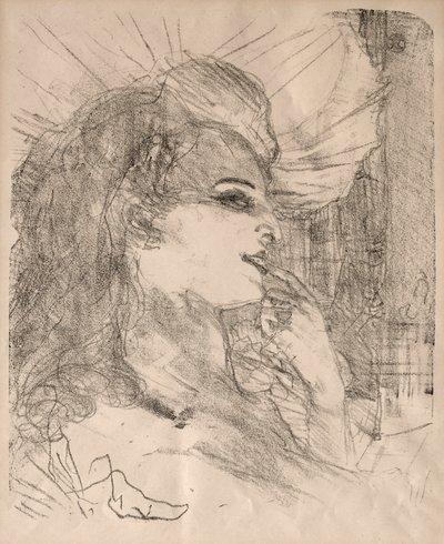 Színészek és színésznők portréi: Tizenhárom litográfia: Anna Held, 1898. alkotó: Henri de Toulouse Lautrec