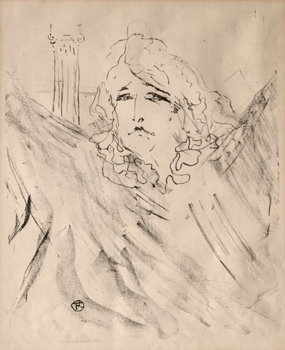 Porträts von Schauspielern und Schauspielerinnen: Dreizehn Lithografien: Sarah Bernhardt von Henri de Toulouse-Lautrec