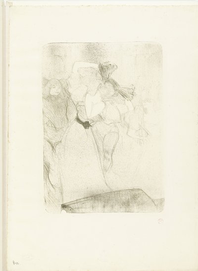 Portré Marcelle Lender énekesnőről, aki a bolérót táncolja a Chilpéric című operában Lender de dos dansant le bolero alkotó: Henri de Toulouse Lautrec