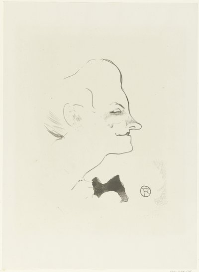 Yvette Gilbert énekesnő portréja Yvette Gilbert Le Cafe Concert (sorozat címe) alkotó: Henri de Toulouse Lautrec