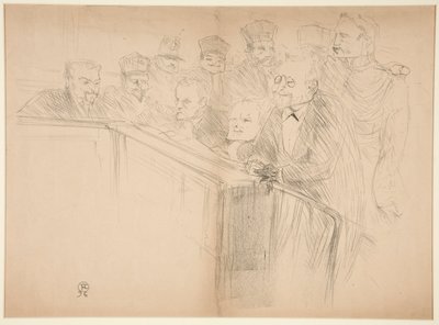 Proc?s Arton, premi?re planche (The Arton Trial, first plate) alkotó: Henri de Toulouse-Lautrec