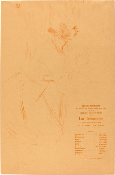 „La leprosa” program alkotó: Henri de Toulouse Lautrec