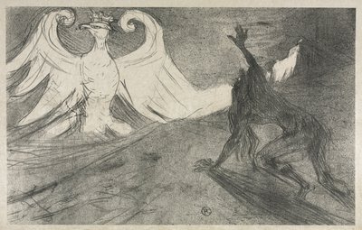 Projekt a Frontispiece számára: A Sínai lábánál, 1898. alkotó: Henri de Toulouse Lautrec