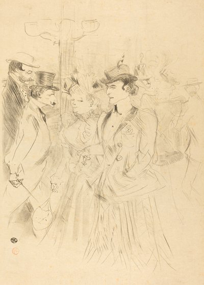 Sétány (Promenoir) alkotó: Henri de Toulouse Lautrec