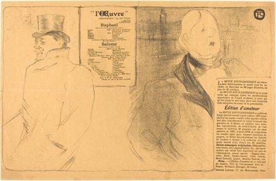 Raphael; Salome alkotó: Henri de Toulouse Lautrec