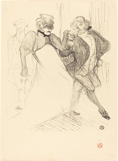 Rejane és Galipaux a "Madame Sans-Gêne"-ben (Réjane és Galipaux a "Madame Sans-Gêne"-ben) alkotó: Henri de Toulouse Lautrec