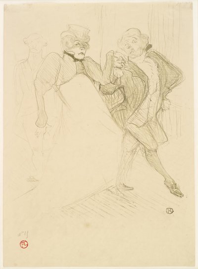 Réjane és Galipaux Madame Sans-Gêne-ben. alkotó: Henri de Toulouse-Lautrec