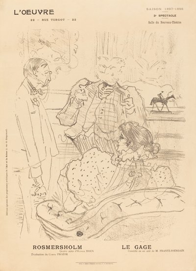 Rosmersholm; A zálog alkotó: Henri de Toulouse Lautrec