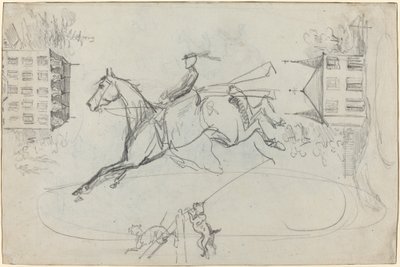 Blatt mit Skizzen von Henri de Toulouse Lautrec