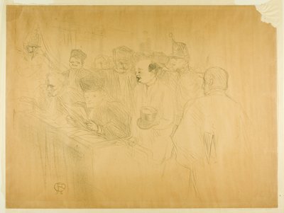 Az Arton-próba (harmadik tábla) alkotó: Henri de Toulouse-Lautrec