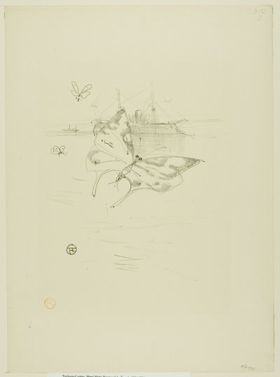 Die Schmetterlinge, aus Mélodies de Désiré Dihau von Henri de Toulouse-Lautrec