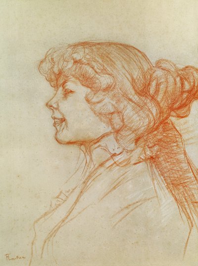 Az angol lány a sztárnál Le Havre-ban, 1899 (kréta papíron) alkotó: Henri de Toulouse Lautrec